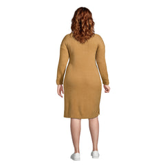 Women's Plus Size Lounge Crew Neck Dress Slounge