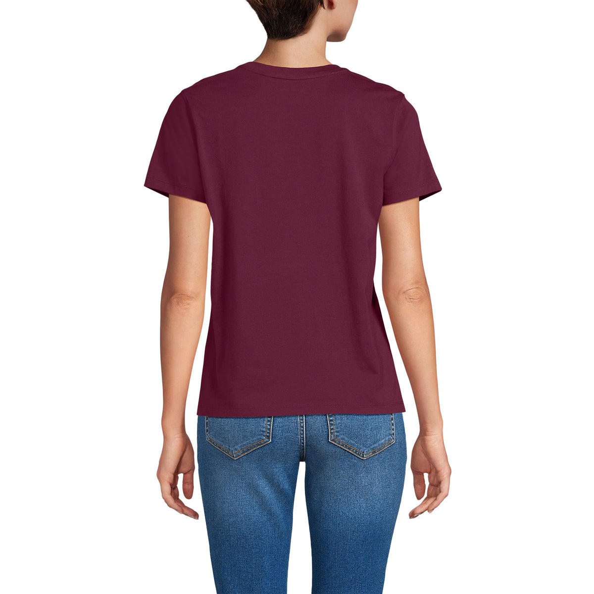 School Uniform Women's Supima Jersey Short Sleeve Relaxed Tee Shirt