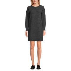 Women's Fuzzy Bow Back Mini Sweater Dress