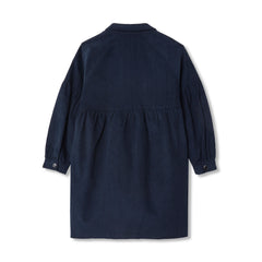 Girls 3/4 Sleeve Corduroy Shirt Dress