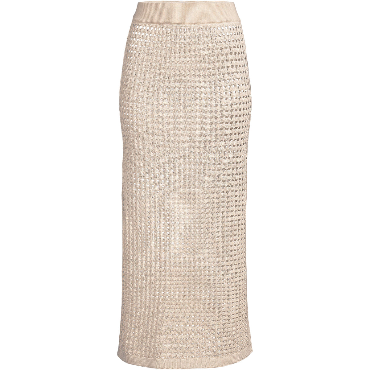 Women's Plus Size Cotton Open Knit Maxi Swim Cover-up Skirt