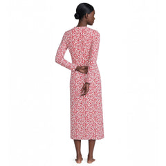 Women's Tall Cotton Long Sleeve Midcalf Nightgown