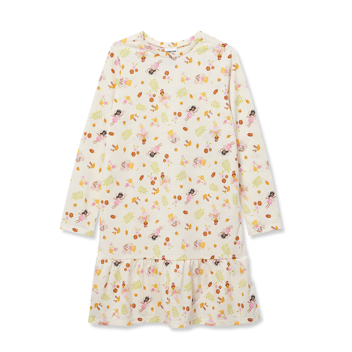 Girls Long Sleeve Jersey Nightgown