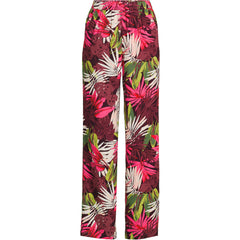 Women's Plus Size Rayon High Rise Wide Leg Pants - Set Bottom