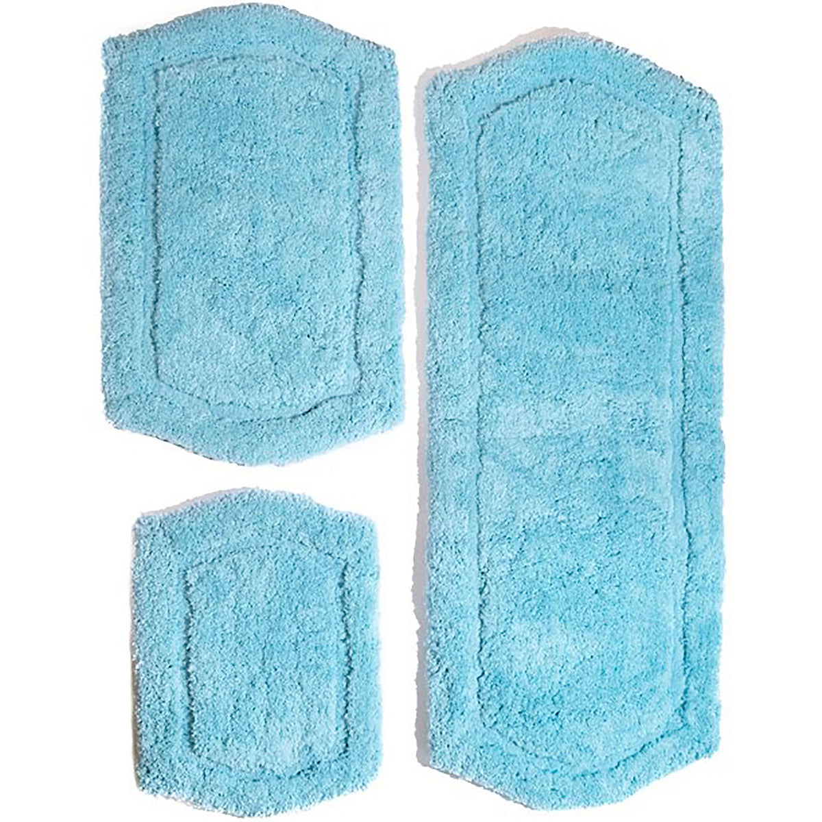 Chesapeake Paradise Memory Foam Non-Skid 3 Piece Bath Rug Set