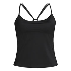 Women's Petite Tugless QuickDry Adjustable Strappy Back Tankini Top