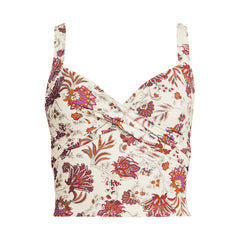 Women's Plus Size Sweetheart Wrap Midkini Top