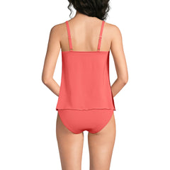 Women's D-Cup Tulip Hem Tankini Top