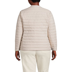 Women's Plus Size Wanderweight Collarless Packable Down Jacket