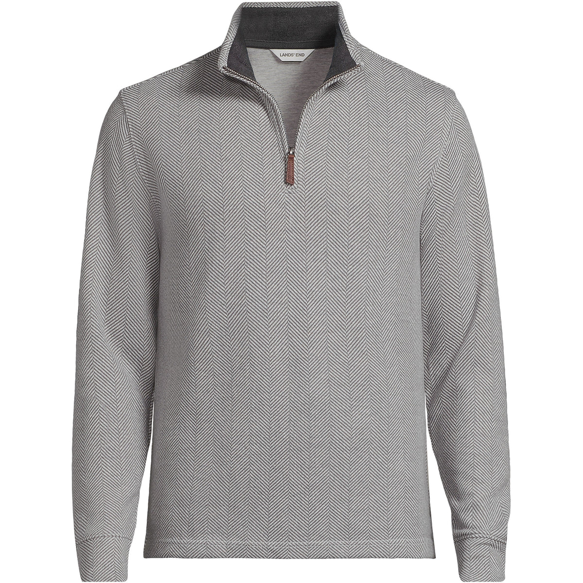 Men's Big Bedford Rib Casual Quarter Zip Pullover Sweater