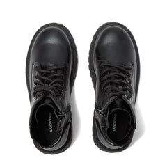 Girls Zip Up Lugged Boots