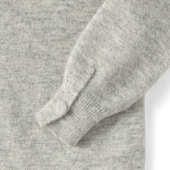 Women's Fuzzy Lantern Sleeve Mock Neck Mini Twofer Dress