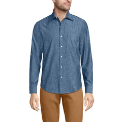 Men's Roll Sleeve Chambray Shirt