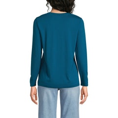 Petite Supima Cotton Long Sleeve Crewneck T-Shirt