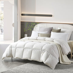 Farm to Home Organic Cotton 233 Thread Count Medium Warmth Feather and Down Comforter
