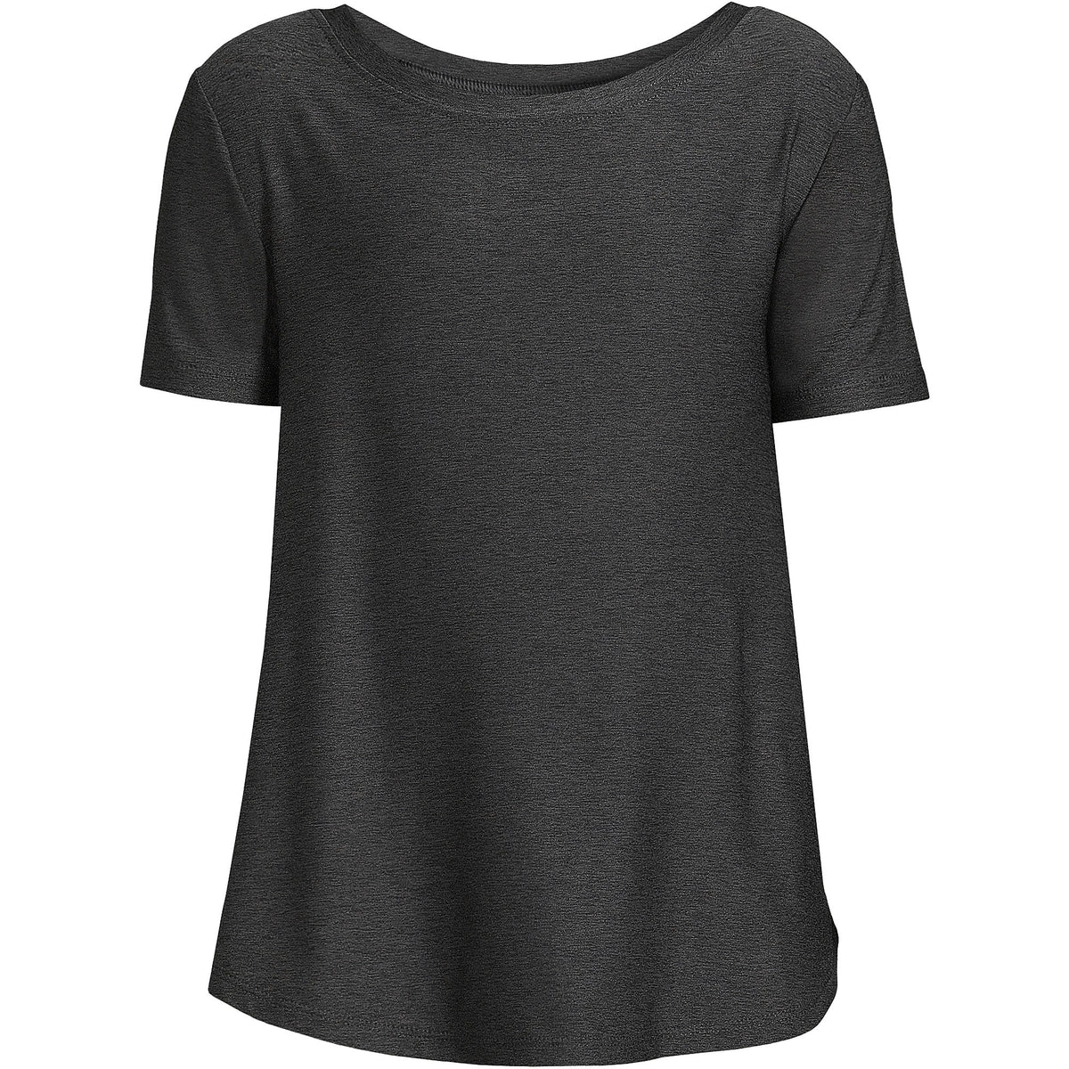 Girls Short Sleeve Active Curved Hem Tee