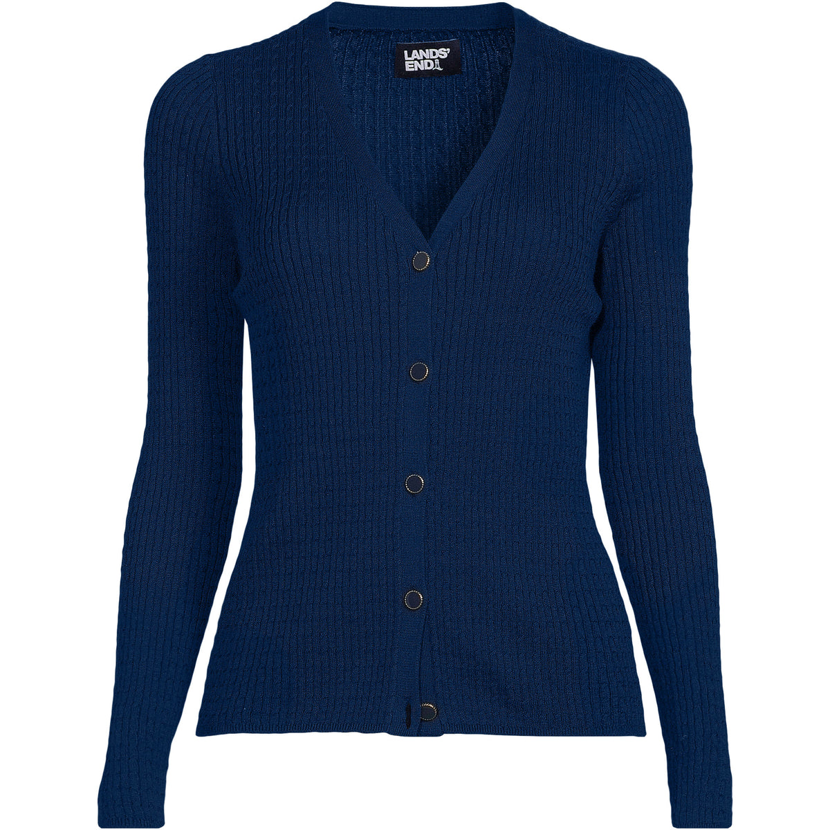 Women's Petite Drifter Baby Cable VNeck Cardigan Sweater - Set Top