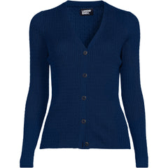 Women's Plus Size Drifter Baby Cable VNeck Cardigan Sweater - Set Top
