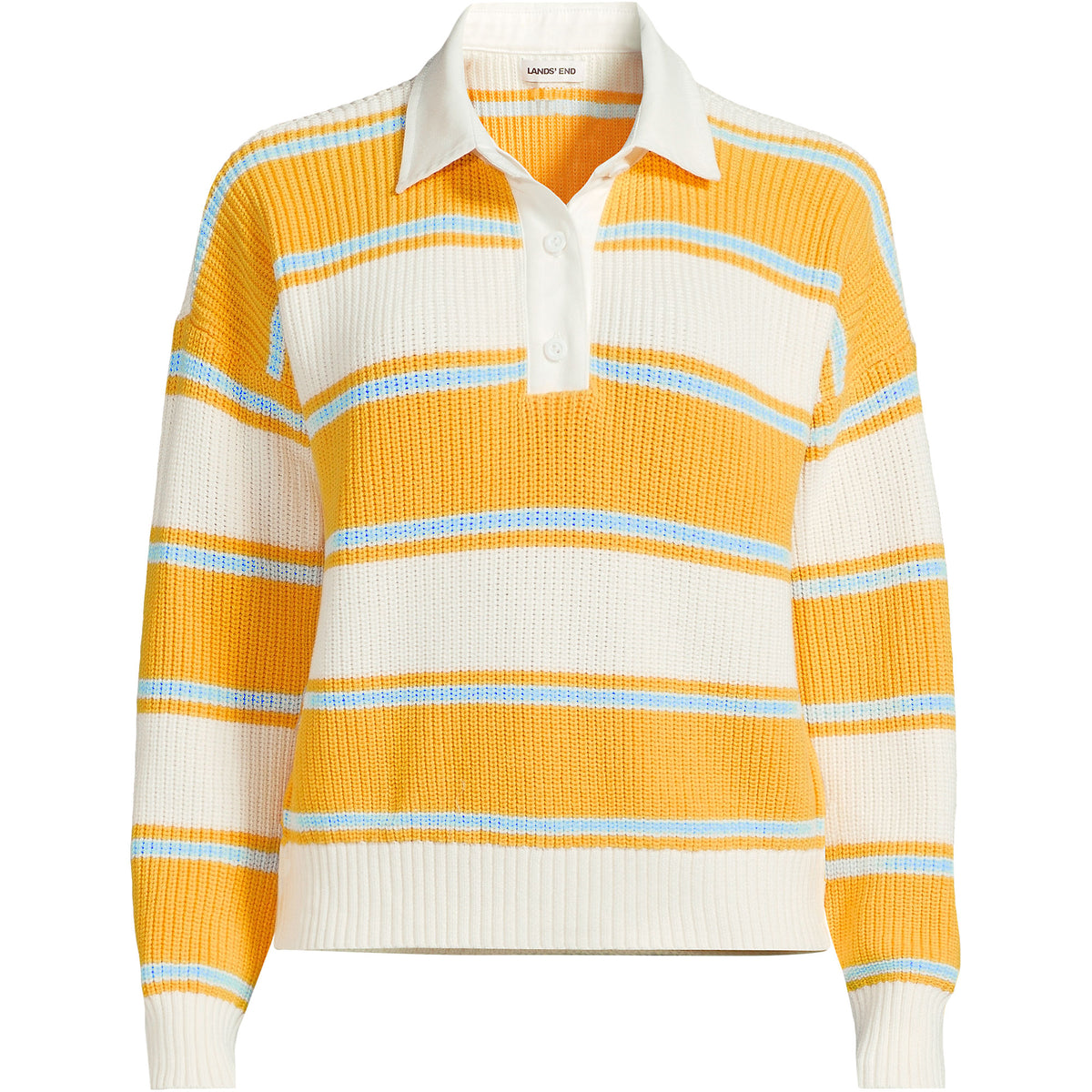 Women's Drifter Rugby with Woven Collar Sweater