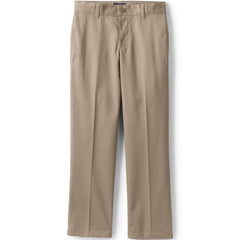Boys Husky Iron Knee Blend Plain Front Chino Pants