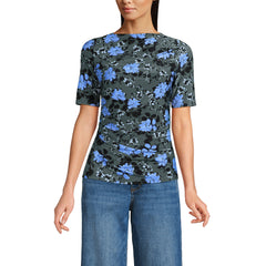 Women's Elbow Sleeve Silky Knit Ruched Top