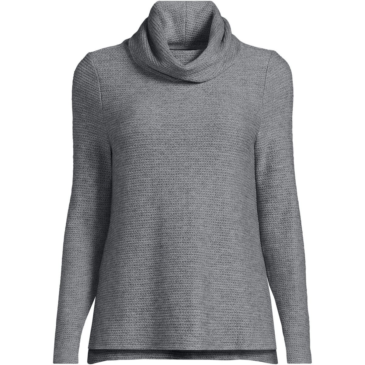 Women's Cable Ottoman Relaxed Long Sleeve Cowl Neck Top