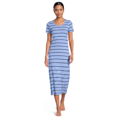 Women's Petite Cotton Short Sleeve Midcalf Nightgown