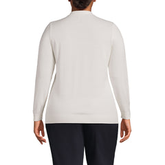 Women Plus Size Cotton Modal V-neck Cardigan Sweater