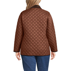 Women's Plus Size Reversible Barn Quilted Insulated Jacket