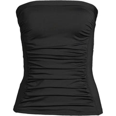 Women's Long Torso Bandeau Tankini Swimsuit Top