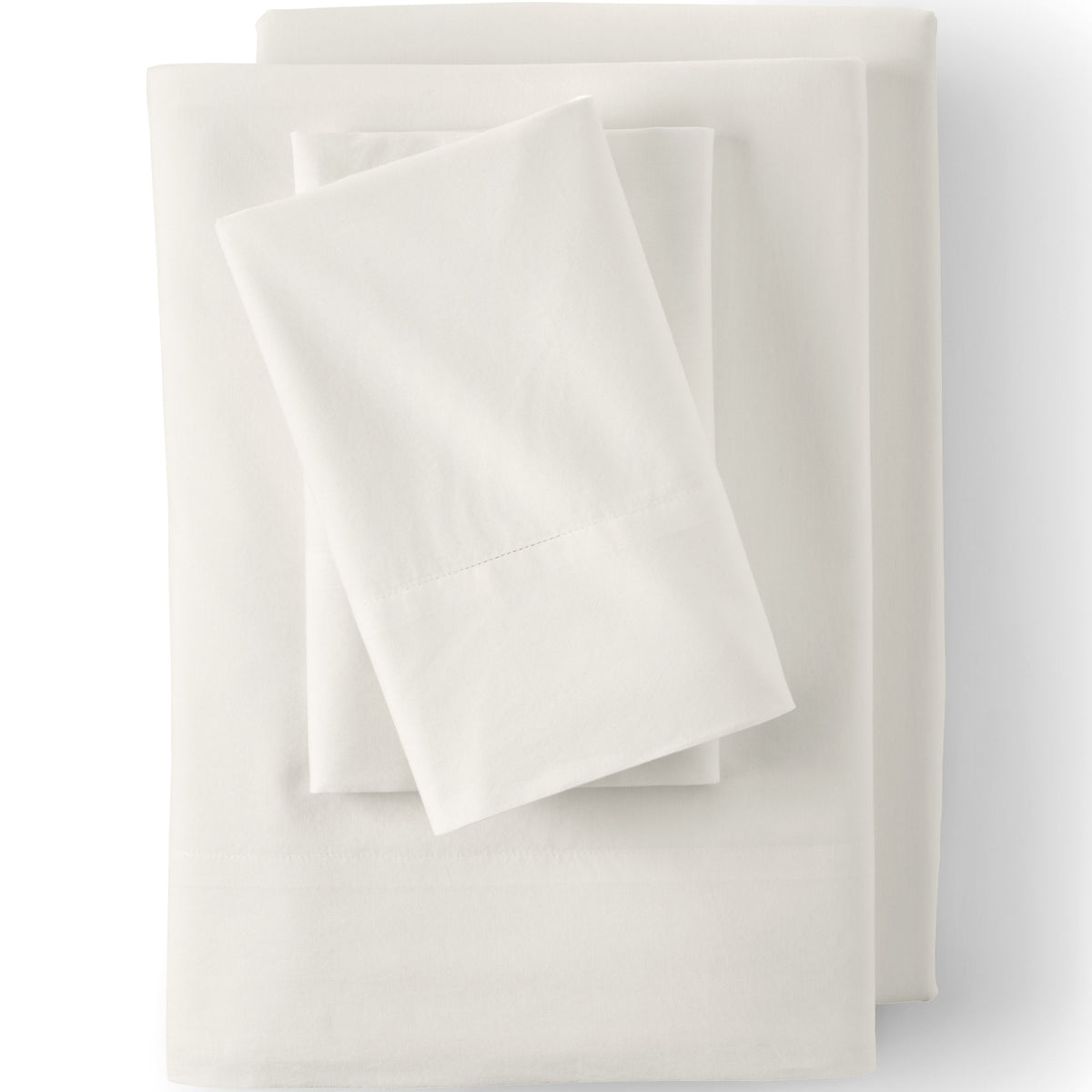 Essential Garment Washed Cotton Percale Bed Sheet Set