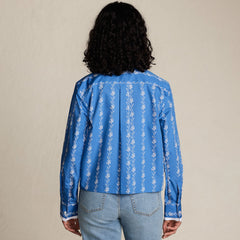 Women's Carefree Cotton Shirt with Removable Bow