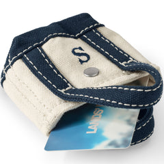 Pre-Monogrammed Letter S Micro Canvas Tote