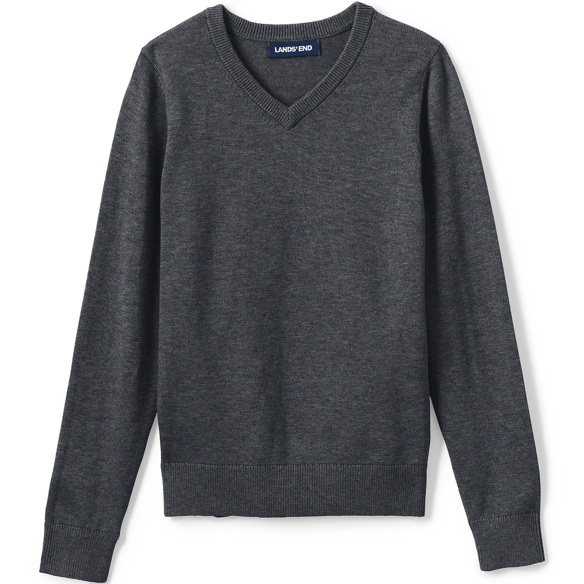 Boys Cotton Modal Fine Gauge V-neck Sweater