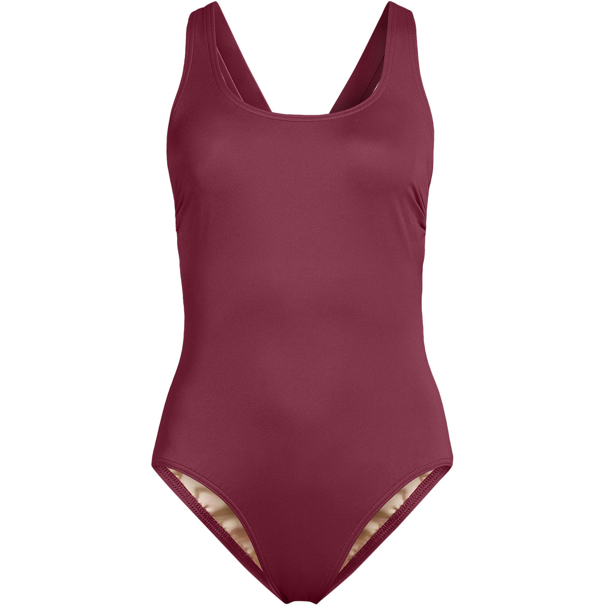 Women's Long Torso Tugless X-Back One Piece Swimsuit
