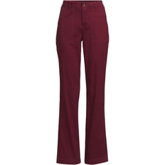 Women's Plus Size High Rise Chino Utility Straight Leg Pants