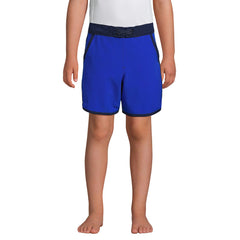 Boys Active Stretch Curved Hem Long Board Short