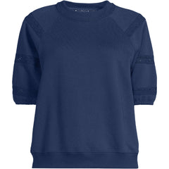 Women's Serious Sweats Puff Lace Sleeve Sweatshirt