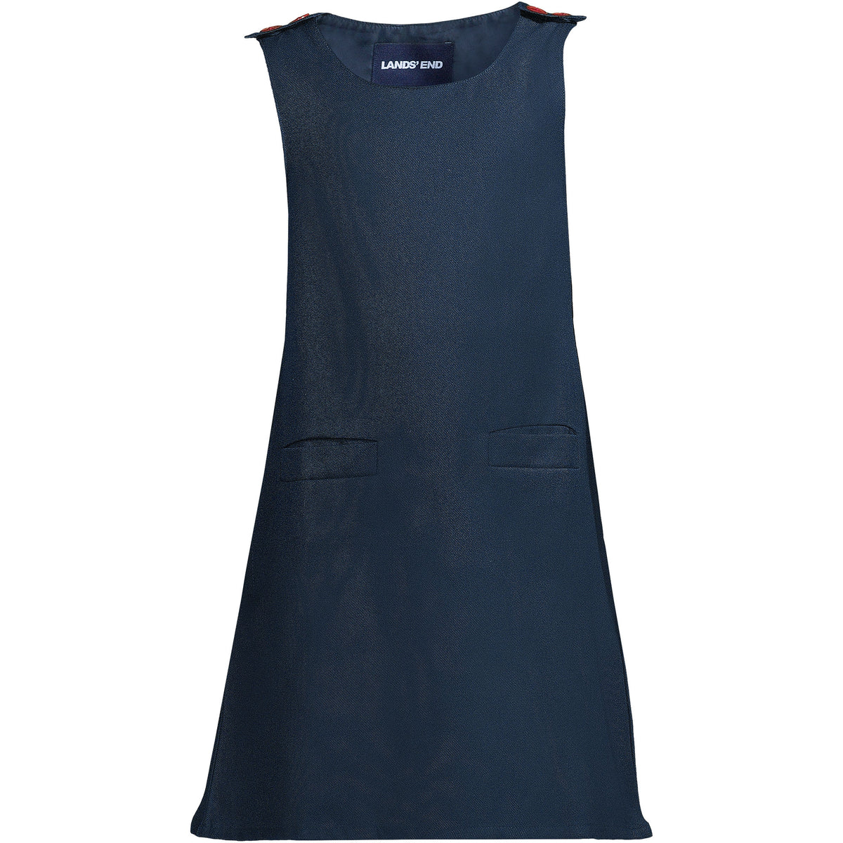 Girls Contrast Button Side Pleat Jumper