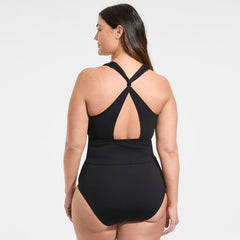 Women's Plus Size Twist Back Midkini