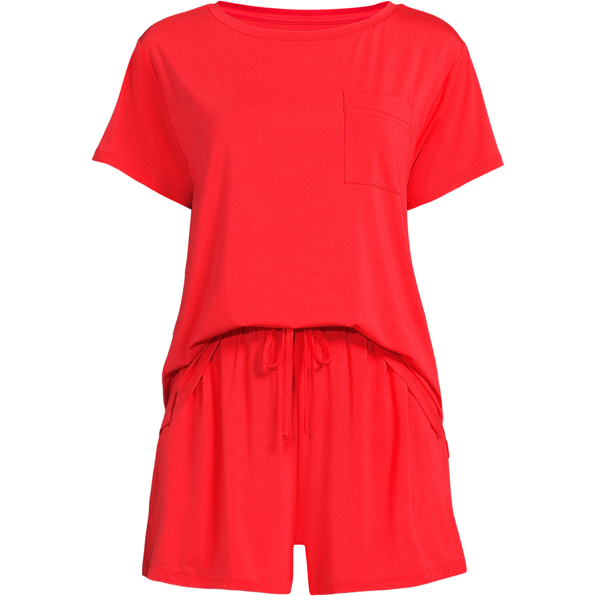 Women's Cooling 2 Piece Pajama Set - Short Sleeve Tee and Shorts