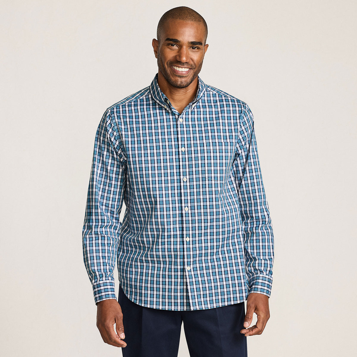 Men's Tall Long Sleeve Travel Kit Shirt