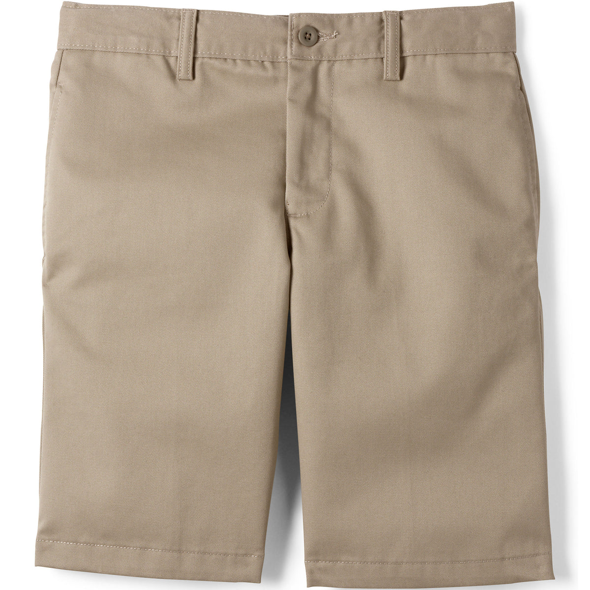 School Uniform Boys Husky Plain Front Wrinkle Resistant Chino Shorts