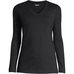 Tall Supima Cotton Long Sleeve V-Neck T-Shirt