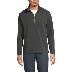 Men's Tall Long Sleeve Cooling Performance Pique Quarter Zip
