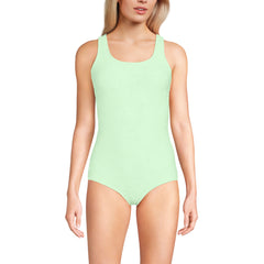 Women's D-Cup Tugless Low Leg Lace One Piece Swimsuit