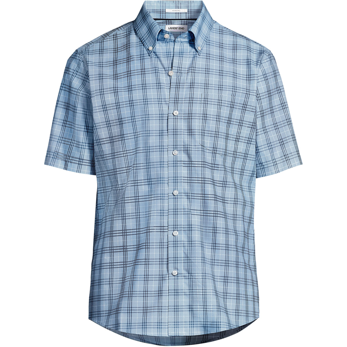 Men's Big and Tall Short Sleeve No Iron Twill Shirt
