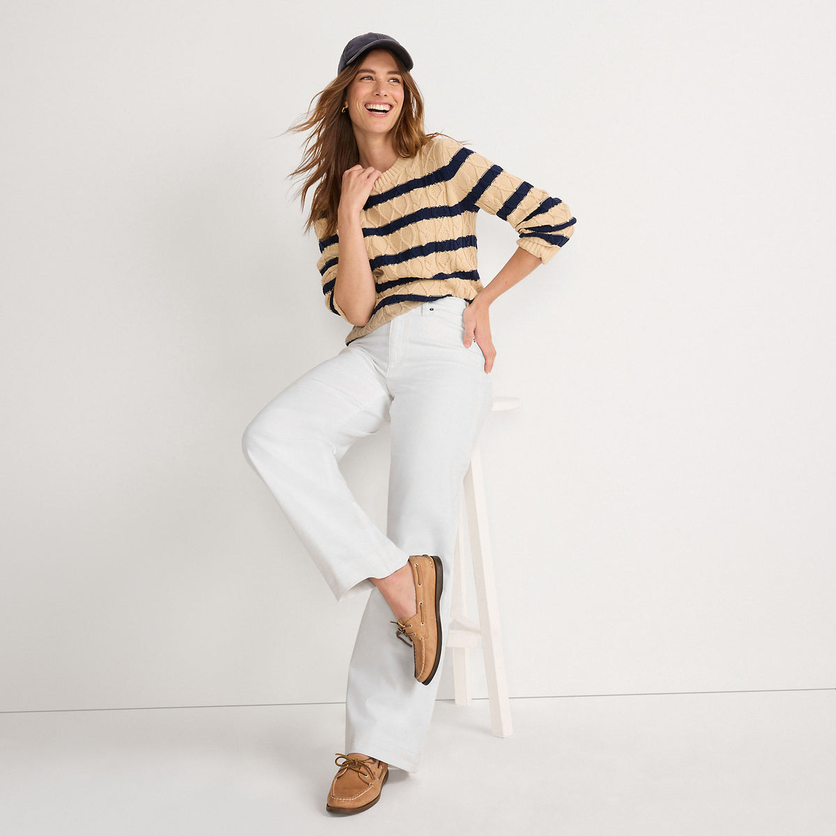 High Rise Wide Leg Denim Jeans