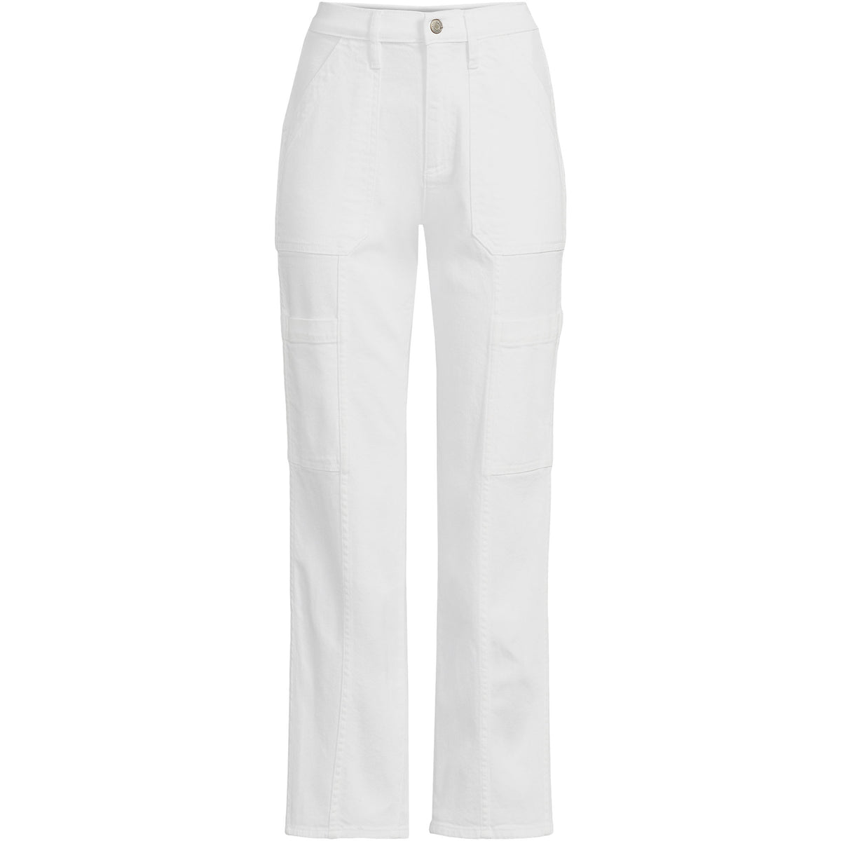 Women's Plus Size Denim High Rise Utility Cargo Ankle Jeans