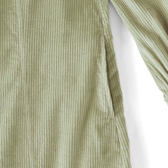 Women's Petite Wide Wale Cord Popover Long Sleeve Shirt Dress